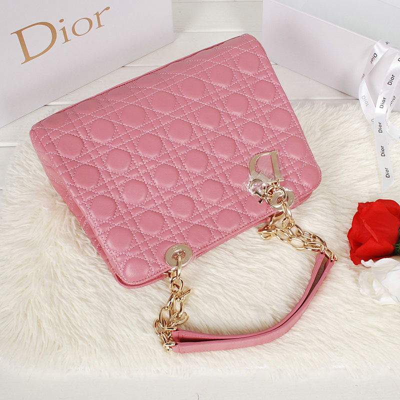 dior soft tote lambskin 52232 pink